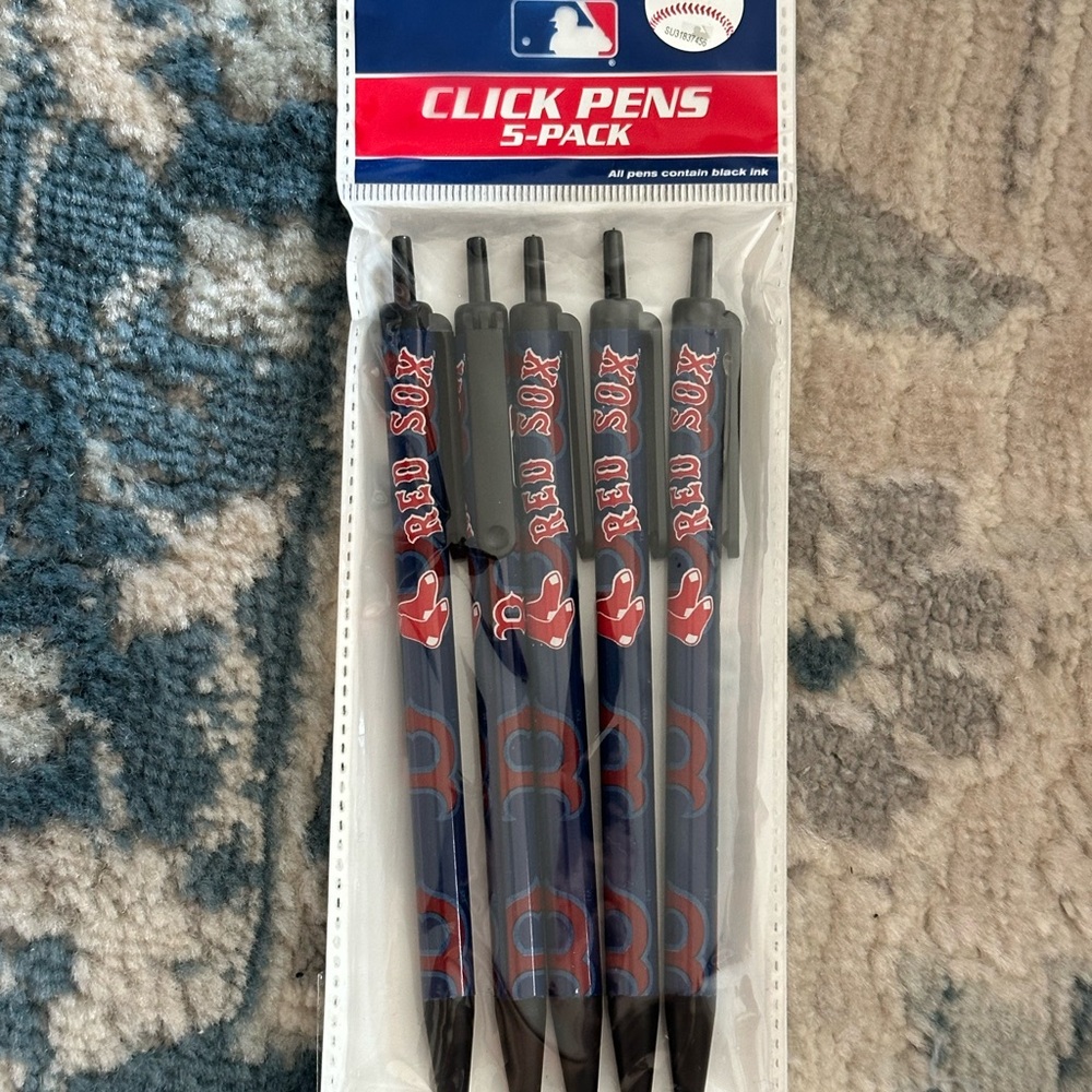 Boston Red Sox Click Pens 5-Pack